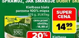 Carrefour Kiełbasa biała parzona 100% mięsa Dolina Dobra oferta