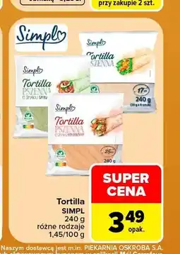 Carrefour Tortilla Simpl oferta
