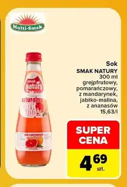 Carrefour Sok Smak Natury grejpfrutowy Multi-Smak oferta