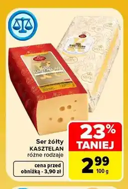 Carrefour Ser żółty Kasztelan oferta
