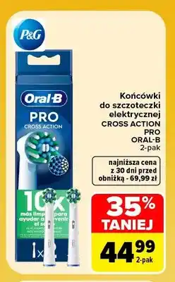 Carrefour Końcówki do szczoteczki elektrycznej Cross Action Pro Oral-B 2-pak oferta
