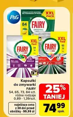 Carrefour Kapsułki do zmywarki Fairy oferta