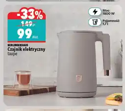 Biedronka Czajnik elektryczny taupe BerlingerHaus oferta
