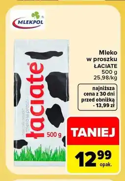 Carrefour Mleko w proszku Łaciate oferta