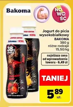Carrefour Jogurt do picia wysokobiałkowy Bakoma oferta