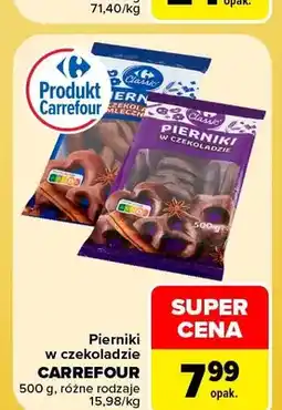 Carrefour Pierniki w czekoladzie mlecznej Carrefour oferta