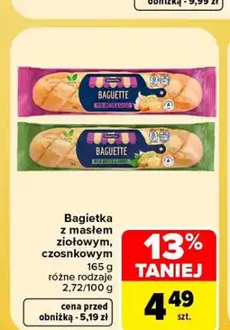 Carrefour Bagietka z masłem ziołowym oferta