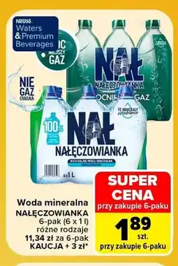 Carrefour Woda mineralna Nałęczowianka oferta