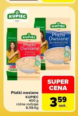 Carrefour Płatki owsiane Kupiec oferta