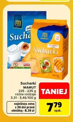 Carrefour Sucharki delikatesowe extra Mamut oferta
