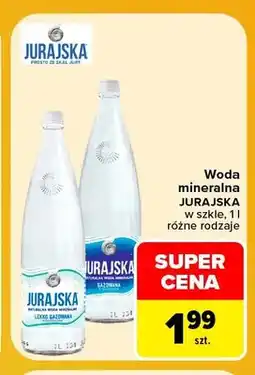 Carrefour Woda mineralna w szkle Jurajska oferta