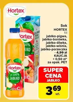 Carrefour Sok jabłkowy Hortex oferta