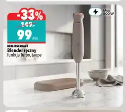 Biedronka Blender ręczny funkcja Turbo taupe BerlingerHaus oferta