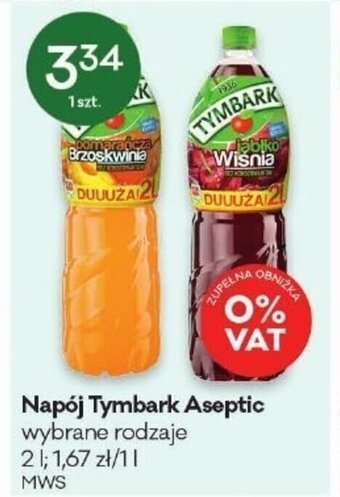 Groszek Napój Tymbark Aseptic 2l oferta
