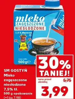 Kaufland Mleko zagęszczone SM Gostyń oferta