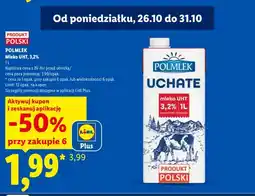 Lidl Mleko UHT Polmlek 3,2% oferta