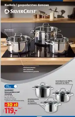 Lidl Zestaw garnków ze stali szlachetnej Silvercrest oferta