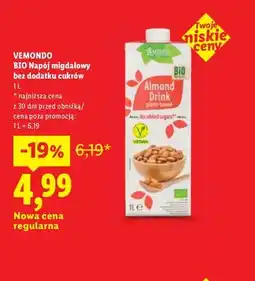 Lidl Napój migdałowy bez dodatku cukrów Vemondo oferta