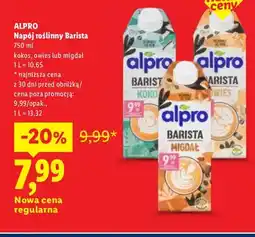 Lidl Napój roślinny Barista kokos Alpro oferta