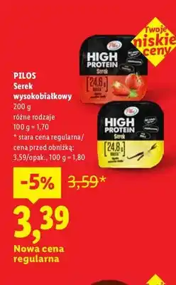Lidl Serek wysokobiałkowy Pilos oferta