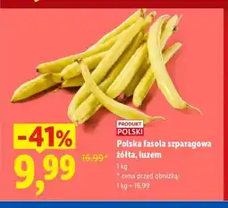 Lidl Fasola szparagowa żółta polska Ryneczek Lidla oferta