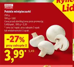 Lidl Minipieczarki polskie Ryneczek Lidla oferta