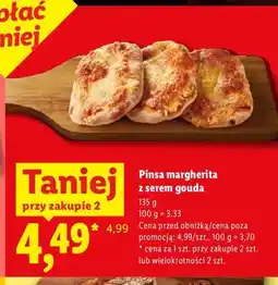 Lidl Pinsa margherita z serem gouda oferta