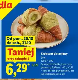Lidl Croissant pistacjowy oferta