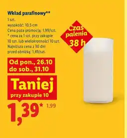 Lidl Wkład parafinowy oferta