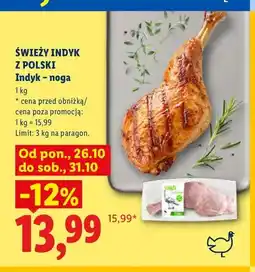 Lidl Indyk noga Świeży Indyk z Polski oferta
