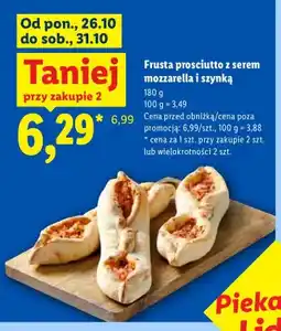Lidl Frusta prosciutto z serem mozzarella i szynką oferta