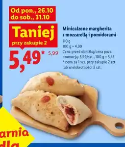 Lidl Minicalzone margherita z mozzarellą i pomidorami oferta