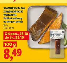 Lidl Halibut wędzony na gorąco porcje Seamor Ryby jak z Nadmorskiej Wędzarni oferta
