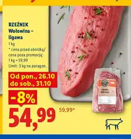 Lidl Wołowina ligawa Rzeźnik oferta