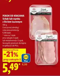 Lidl Schab z liściem laurowym Pikok od Krajana oferta
