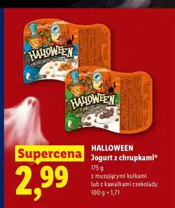 Lidl Jogurt z chrupkami Halloween z musującymi kulkami oferta