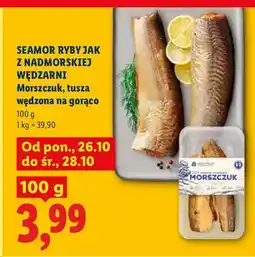 Lidl Morszczuk tusza wędzona na gorąco Seamor Ryby jak z Nadmorskiej Wędzarni oferta