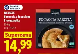 Lidl Focaccia z łososiem i mozzarellą Deluxe oferta
