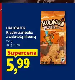 Lidl Kruche ciasteczka z czekoladą mleczną Halloween oferta