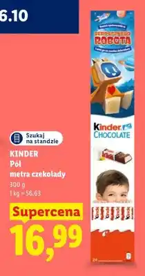 Lidl Pół metra czekolady Kinder oferta