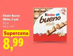 Lidl Kinder Bueno White 5-pak oferta