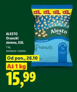 Lidl Orzeszki ziemne XXL smażone i solone Alesto oferta
