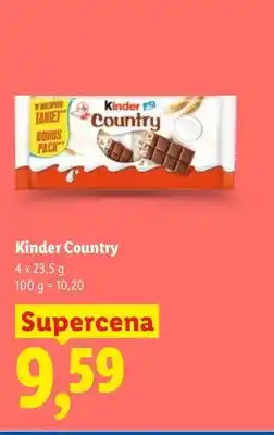 Lidl Kinder Country 4-pak oferta