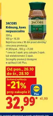 Lidl Kawa rozpuszczalna Jacobs Krönung oferta