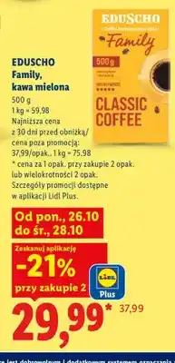 Lidl Kawa mielona Eduscho Family oferta