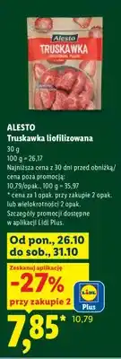 Lidl Truskawka liofilizowana Alesto oferta