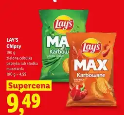 Lidl Chipsy zielona cebulka Lay's oferta