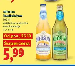 Lidl Piwo bezalkoholowe Miłosław matcha & yuzu oferta