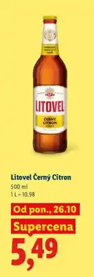 Lidl Piwo Litovel Černý Citron oferta