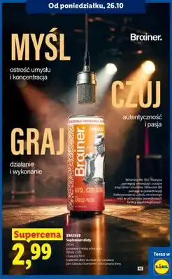 Lidl Suplement diety gazowany o smaku arbuz-yuzu Brainer oferta